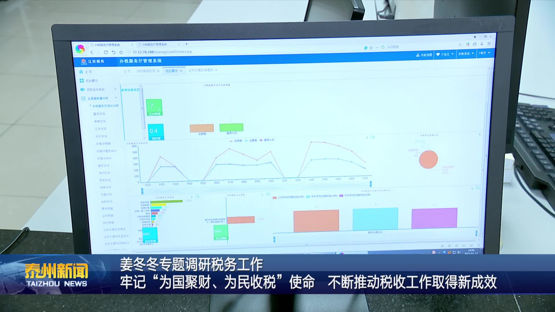 姜冬冬专题调研税务工作  牢记“为国聚财、为民收税”使命  不断推动税收工作取得新成效